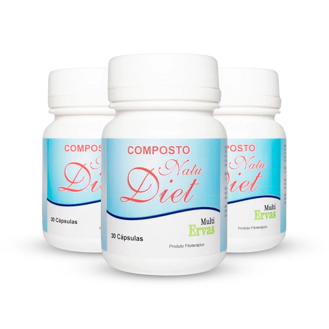 3 frascos do suplemento natu diet composto